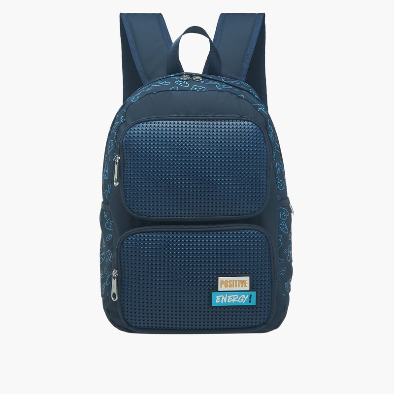 light_and_nine Backpack-With Jibbitz-3 Cmprt With Zipper Closure- (Eva) Blue \ 44X31X14 - Image 1